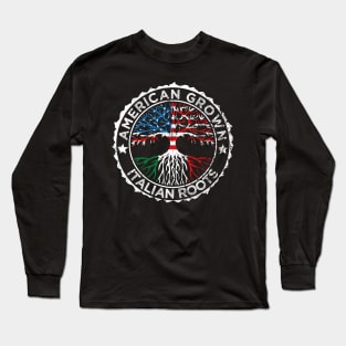 American grown italian roots Long Sleeve T-Shirt